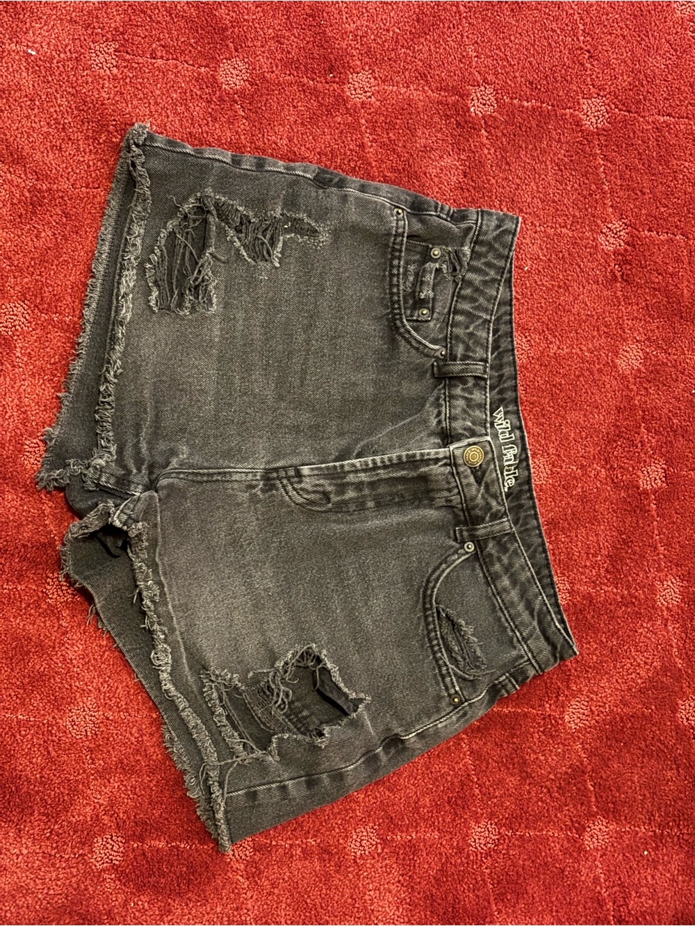 wild fable Black Distressed Cutoff Jean Shorts